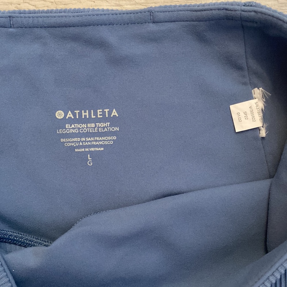 Athleta Ribbed Leggings - Picture 2 of 5